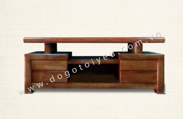 KỆ TIVI GỖ XOAN ĐÀO 1.6M KTVXD16