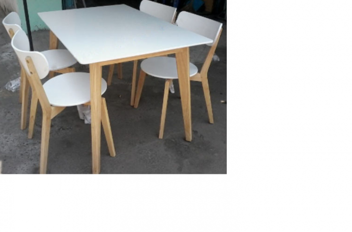 BÀN ĂN 4 GHẾ XẾP CHỐNG XANH 120 