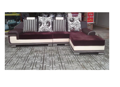 Sofa góc màu nâu đen G 104