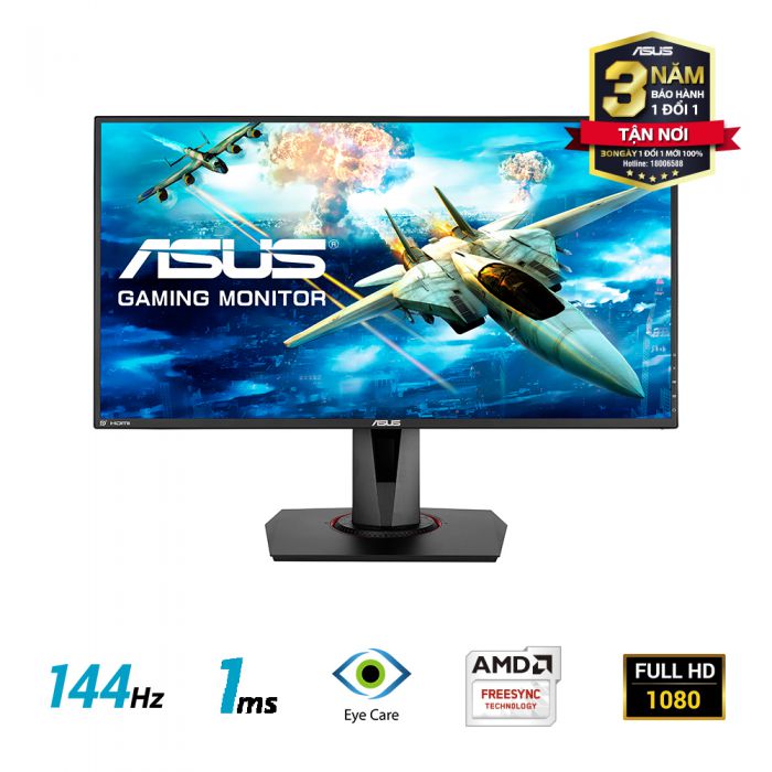 Màn Hình ASUS 27" VG278Q (1920x1080/TN/144Hz/1ms/FreeSync)