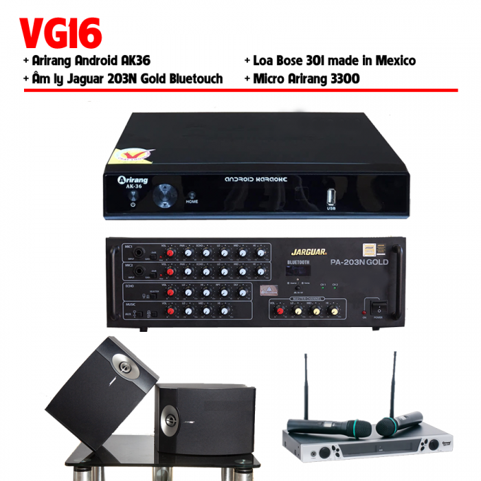 DÀN KARAOKE CAO CẤP VG 16