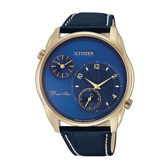 Đồng Hồ Citizen AO3033-00L Nam Máy Pin Dây Da 44mm