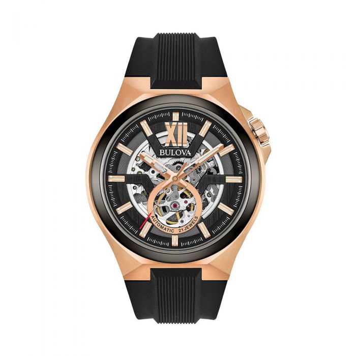 Bulova 98A177 Nam Máy Cơ Kính Sapphire 46mm