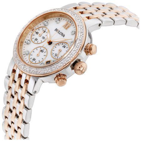 Bulova 98R215 Nữ Chronograph Đính Diamonds 30mm 