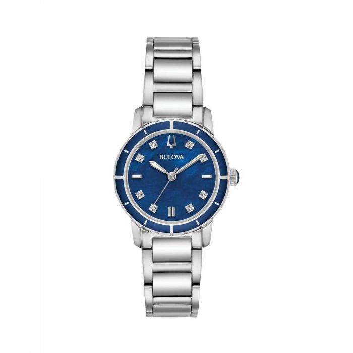 Bulova 96P195 Nữ Dây Thép Đính Diamond 30mm