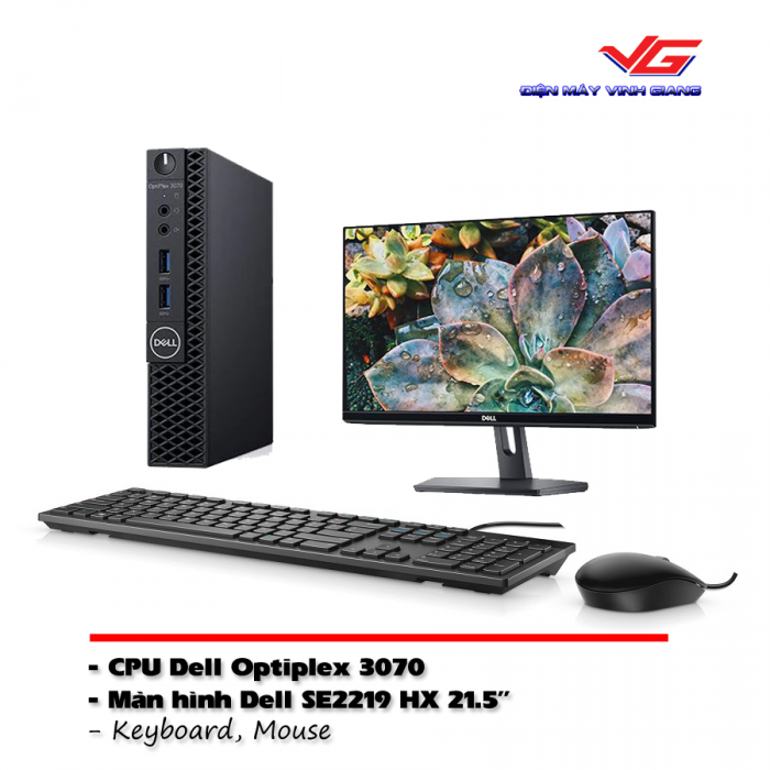  DELL Optiplex 3070 Micro XCTO 42OC370001 I3-9100T/4GB/1TB/65W/22inch 