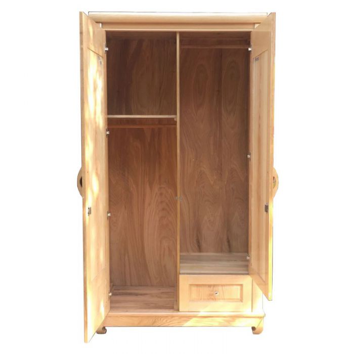 Tủ Quần Áo Nhỏ Gỗ Sồi Nga Tự Nhiên 