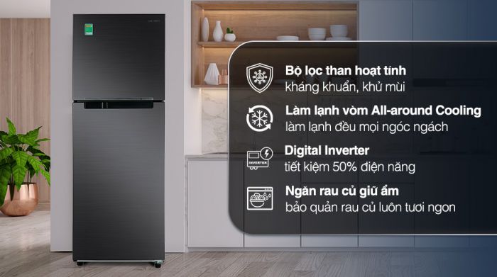 Tủ lạnh Samsung Inverter 322 Lít RT32K503JB1/SV    