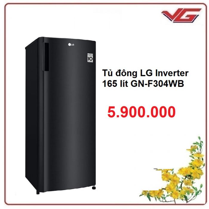 Tủ đông LG Inverter 165 Lít GN-F304PS