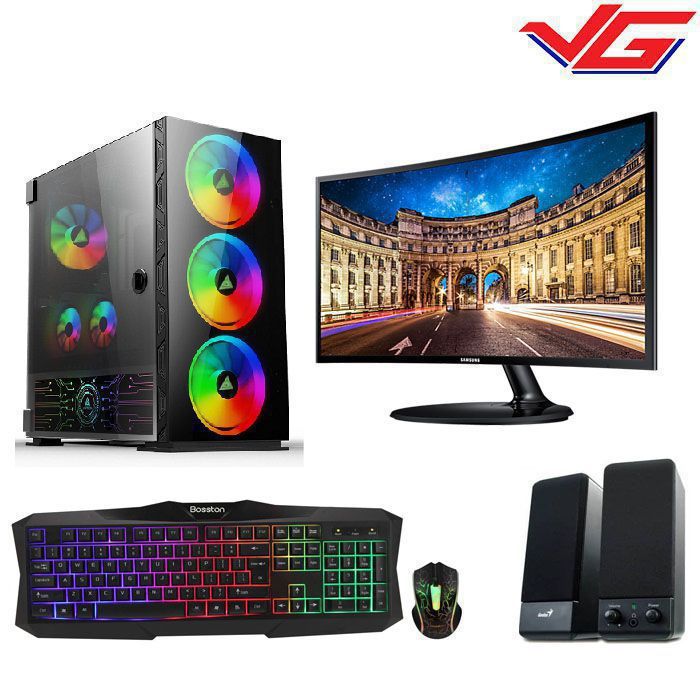 Bộ PC Gaming - Đồ Họa Core i5-10400/16GB RAM/240GB SSD/ VGA GTX1660/LCD 27IN 