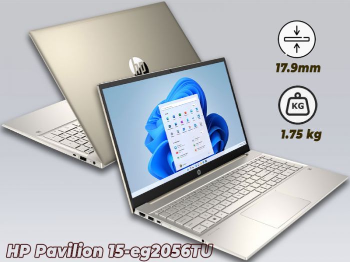 HP Pavilion 15-eg2056TU 6K786PA-VÀNG I5-1240P/8G/SSD512GB/15.6' FHD/WIN 11 