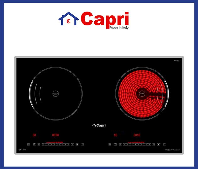 Bếp điện đôi 1 từ 1 hồng ngoại Capri CR 678HI