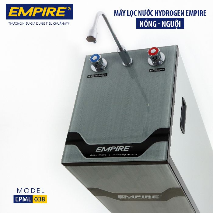 MÁY LỌC NƯỚC EMPIRE NÓNG – NGUỘI HYDROGEN – MODEL 038 