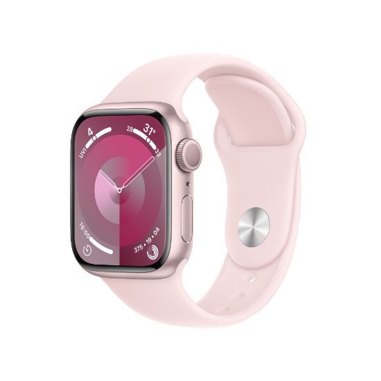 Apple Watch Series 9 41mm (GPS) Viền nhôm - Dây cao su (Hồng)