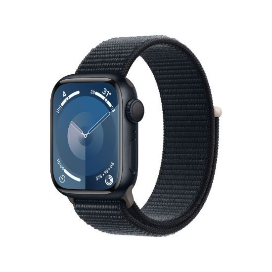 Apple Watch Series 9 45mm (GPS) Viền nhôm - Sport Loop (Đen)