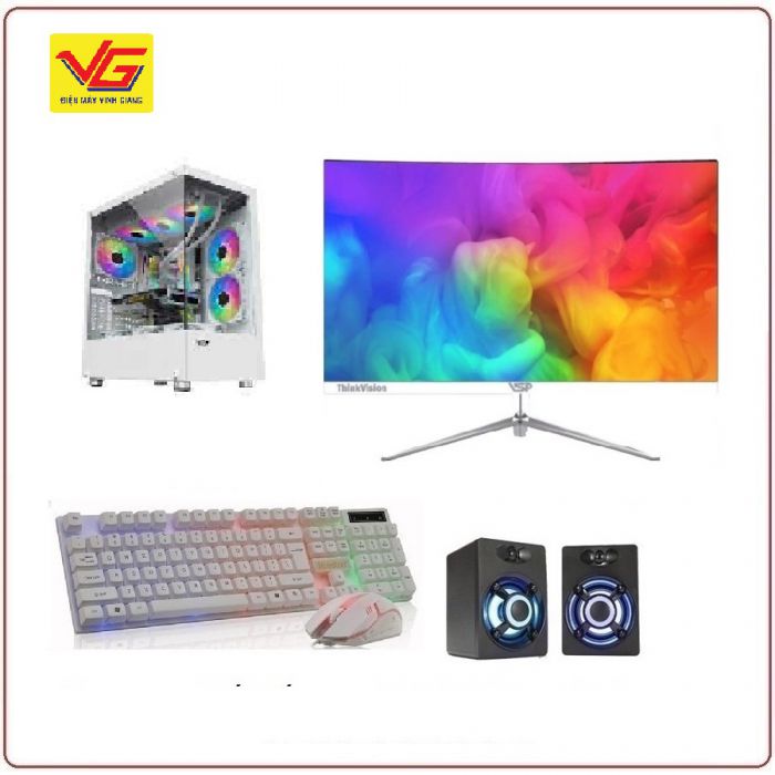 MÁY BỘ CHƠI GAME CORE I5 12400F RAM 16GB/SSD M2 512+HDD 500GB/VGA 1660 6GB/LCD  27IN