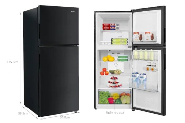 Tủ lạnh Aqua Inverter 189 lít AQR-T220FA(FB) 