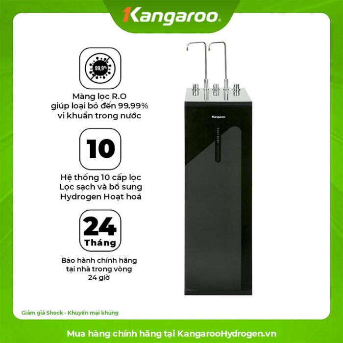 Máy lọc nước nóng lạnh Hydrogen Kangaroo KG10A16