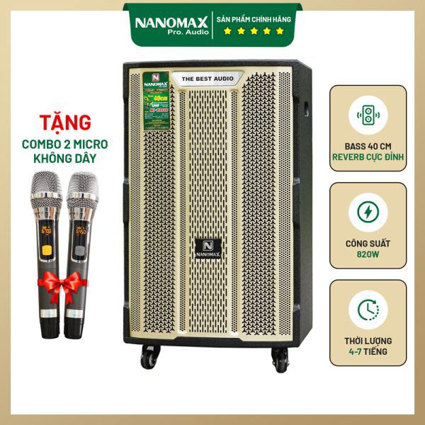 Loa Kéo Nanomax K-180 Bass 40cm 820w