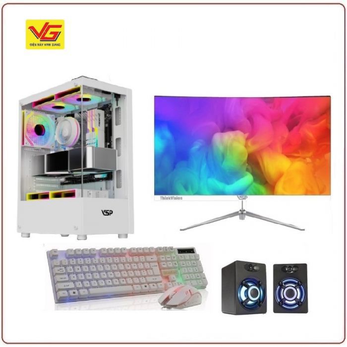 Máy Bộ Game thủ i5-12400F RAM 16GB/SSD 256GB/CARD 3050 8G /LCD 27 INCH