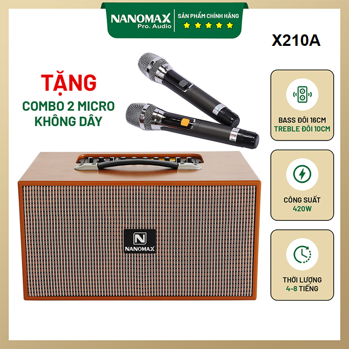 Loa Karaoke Nanomax X-210B 