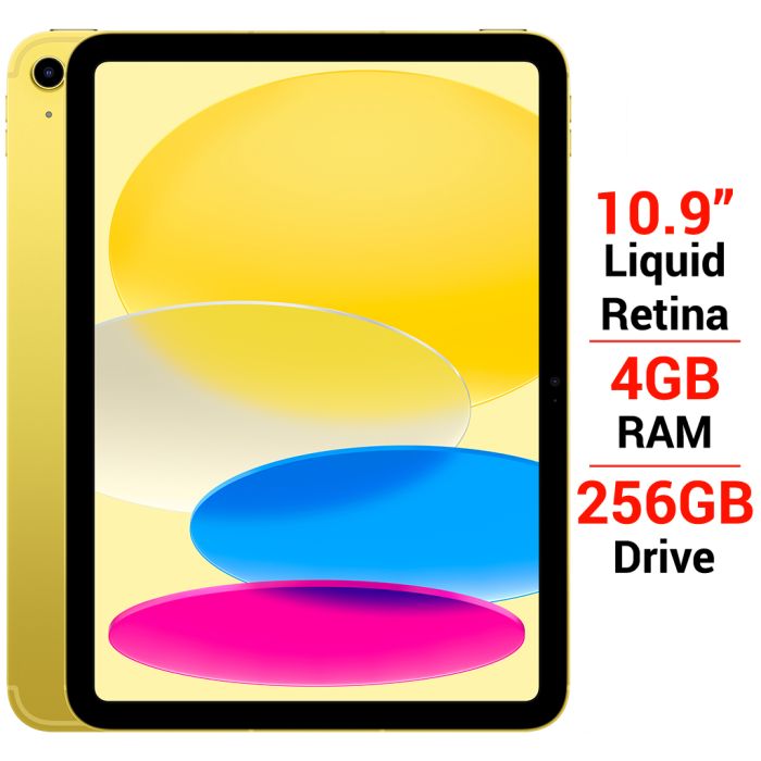 iPad Gen 10 Wifi 4G 256GB 10.9 inch MQ6V3ZA/A Vàng