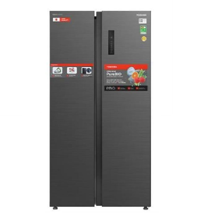 Tủ lạnh Toshiba Inverter 555 lít Side By Side GR-RS696WI-PMV(60)-AG