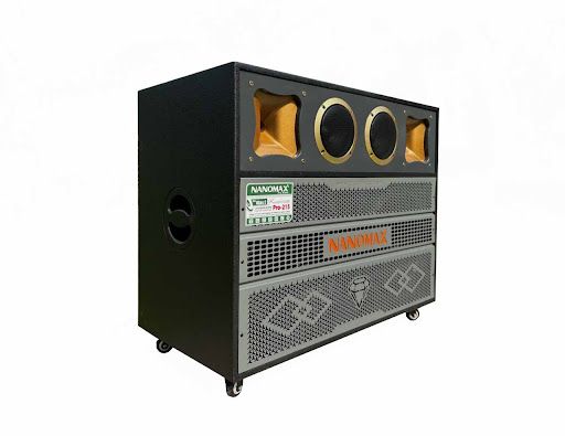 Loa Kéo Bình & Điện Nanomax Pro-215 Bass Đôi 40cm 2200w 