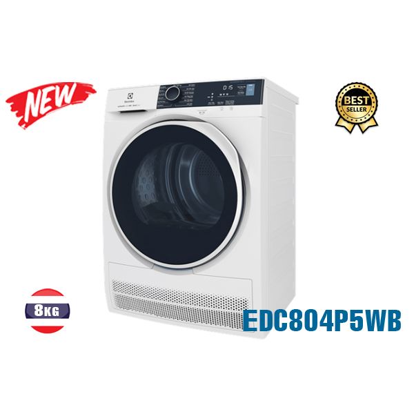 Máy sấy quần áo Electrolux Inverter 8 kg EDC804P5WB