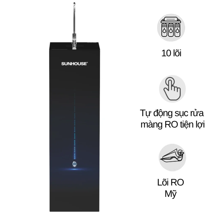 Máy Lọc Nước RO UltraPURE 10 Lõi Sunhouse SHA8892KL